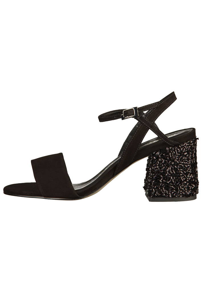 Bronx Sandalen Nubukleder Schwarz - surf4shoes