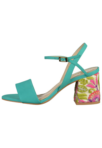 Bronx Sandalen Nubukleder Türkis - surf4shoes