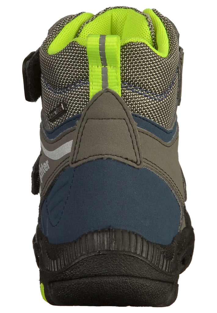 Richter Stiefelette Lederimitat/Mesh Schwarz/Grau - surf4shoes