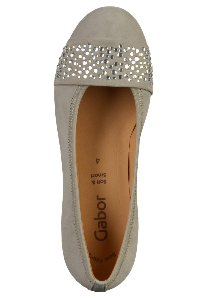Gabor Pumps Nubukleder Grau - surf4shoes