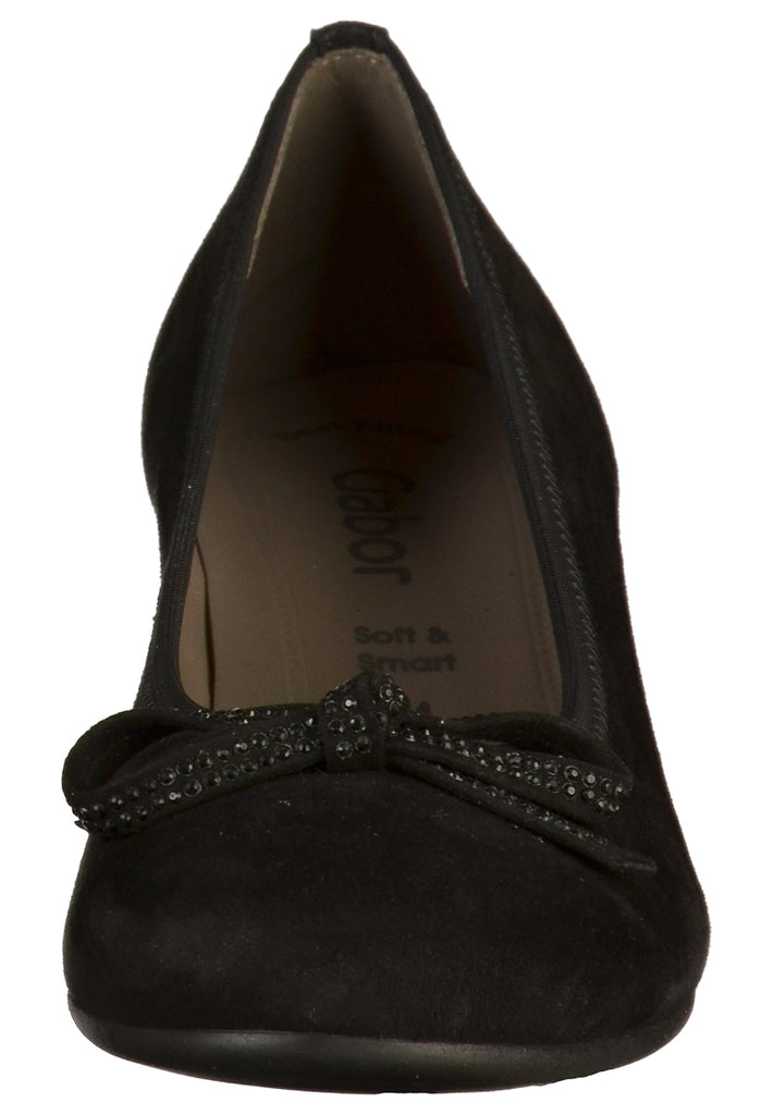 Gabor Pumps Nubukleder Schwarz - surf4shoes