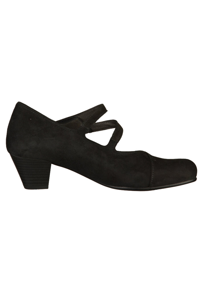 Gabor Pumps Nubukleder Schwarz - surf4shoes