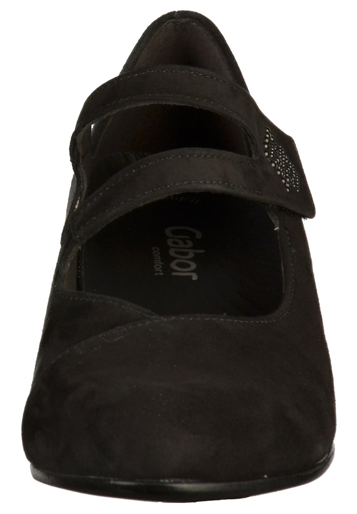 Gabor Pumps Nubukleder Schwarz - surf4shoes