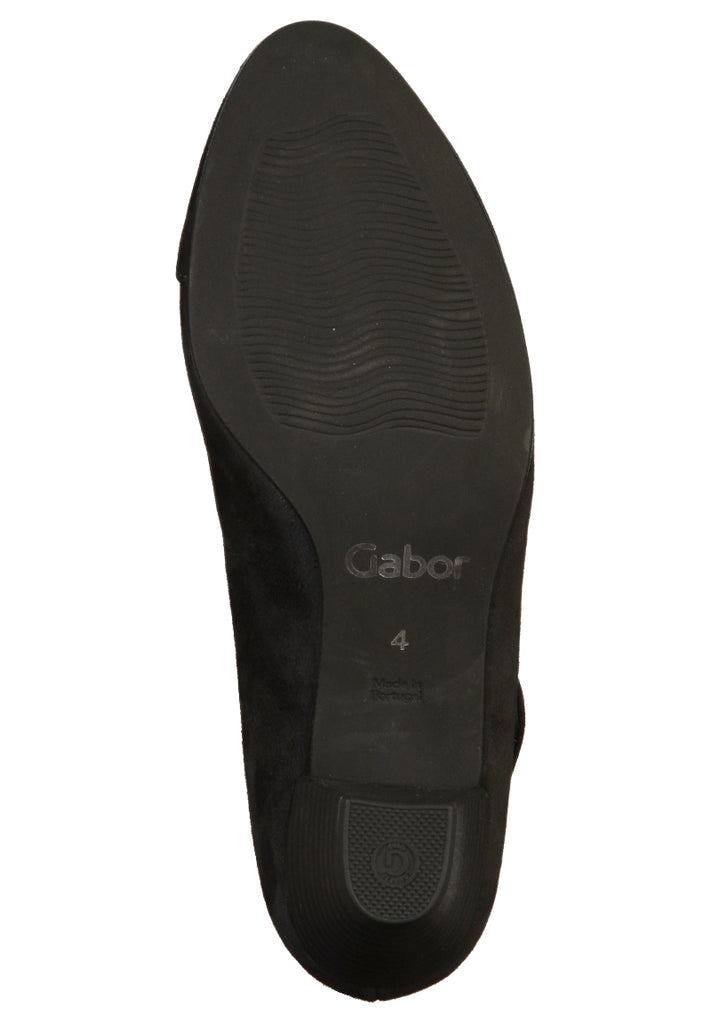 Gabor Pumps Nubukleder Schwarz - surf4shoes