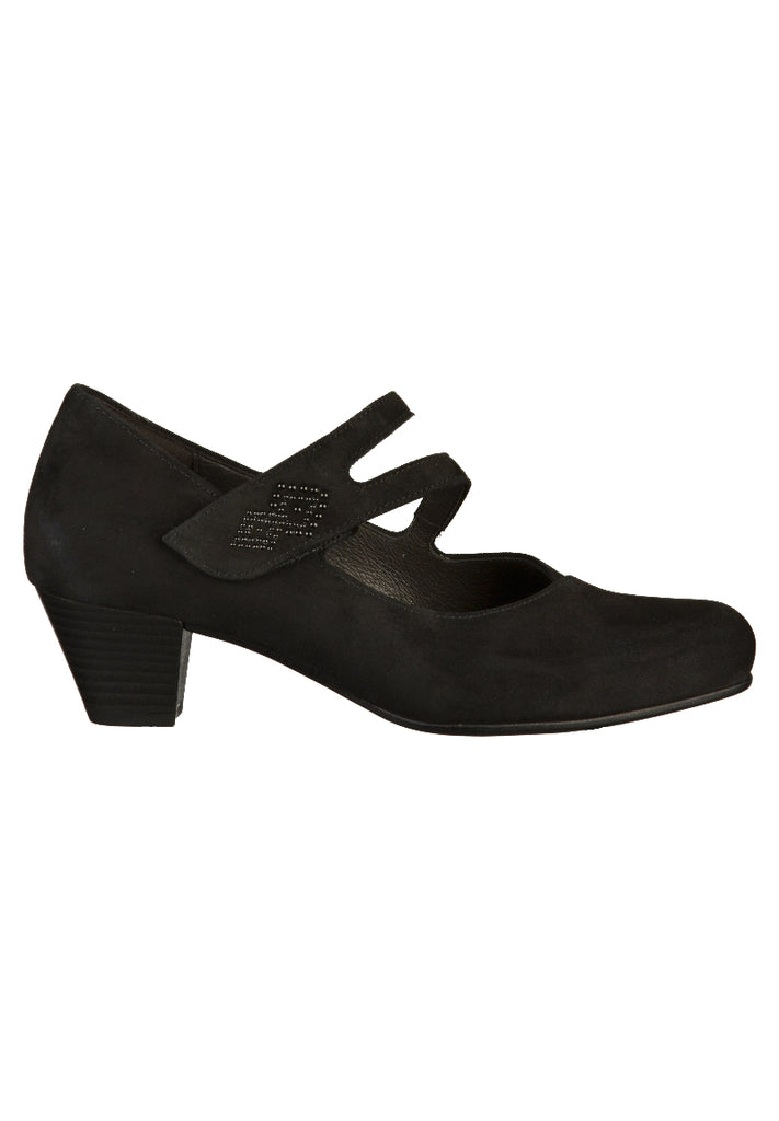 Gabor Pumps Nubukleder Schwarz - surf4shoes