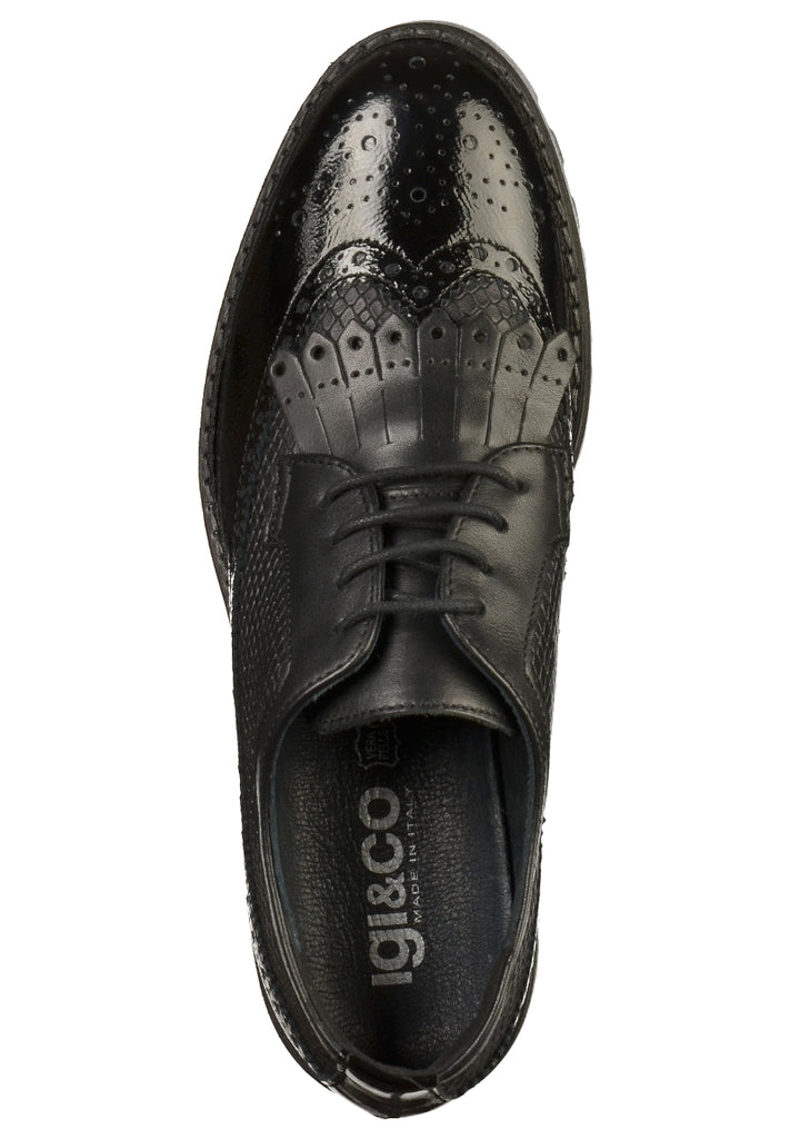 IGI&CO Halbschuhe Leder Schwarz - surf4shoes