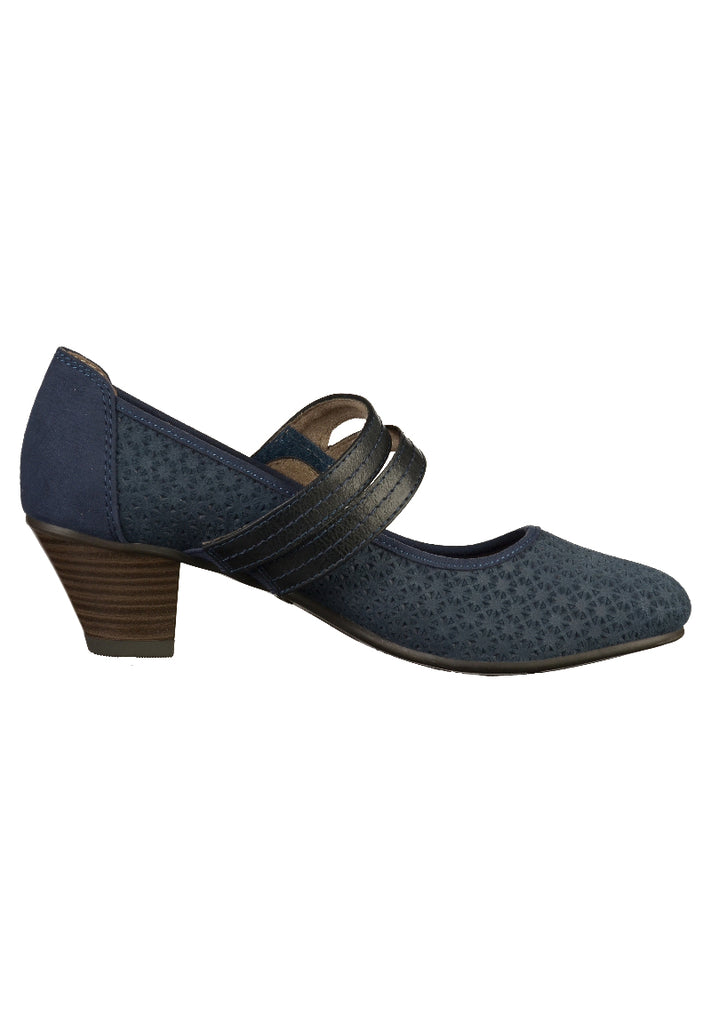 Jana Pumps Leder Navy - surf4shoes