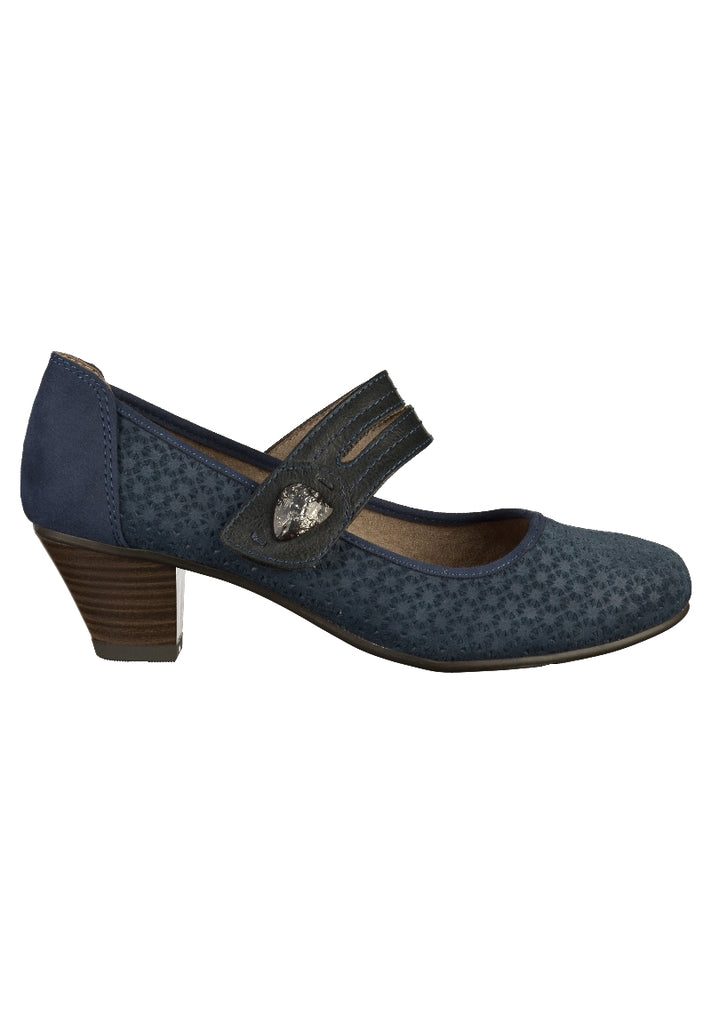 Jana Pumps Leder Navy - surf4shoes