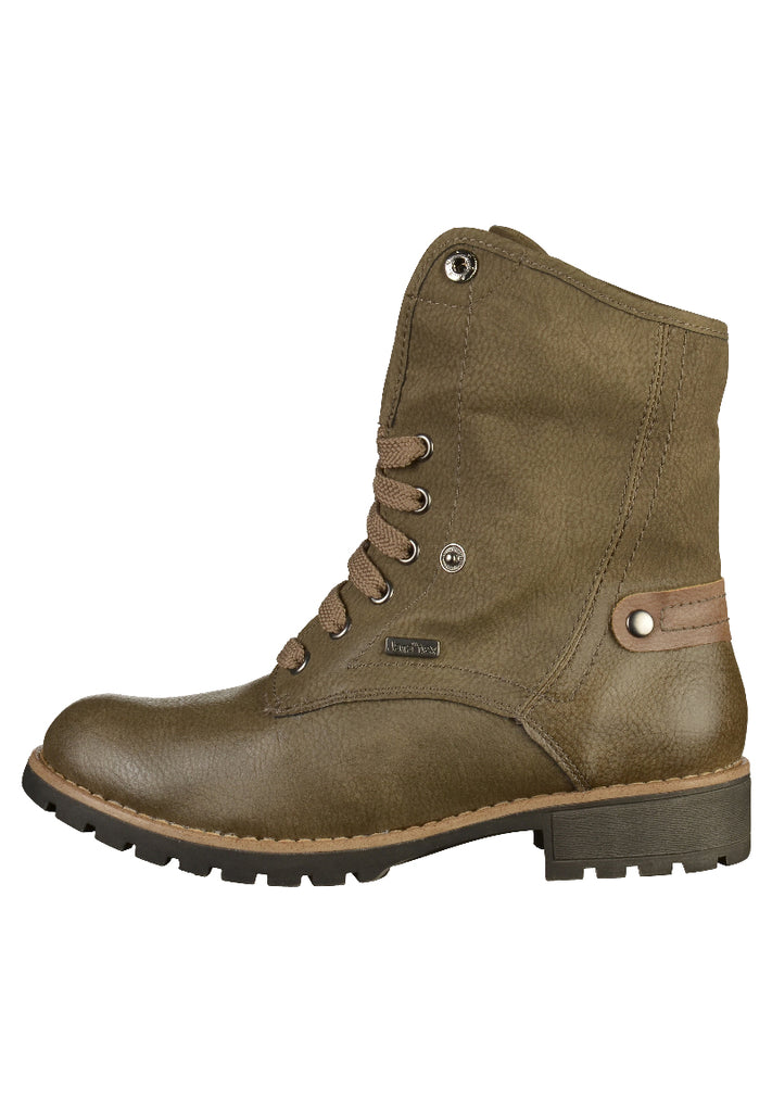 Jana Stiefelette Lederimitat Olive - surf4shoes