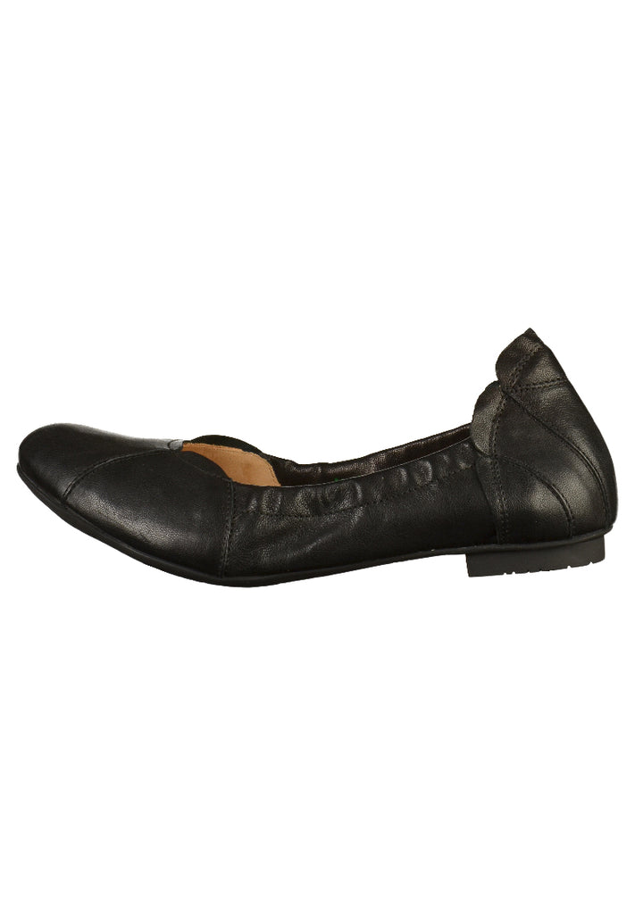 Think! Ballerinas Leder Schwarz - surf4shoes
