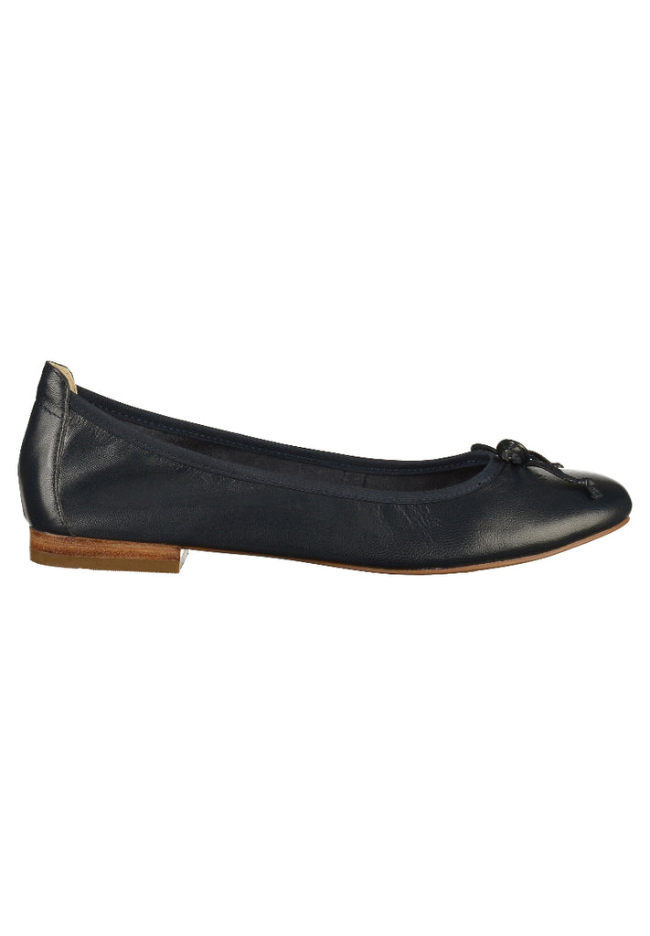 Caprice Ballerinas Leder Dunkelblau - surf4shoes