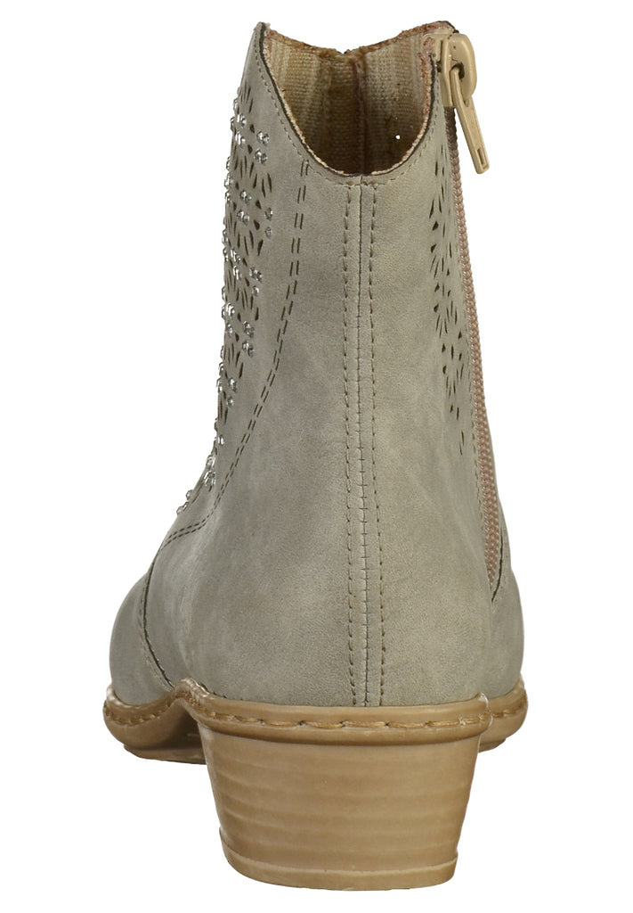 Rieker Stiefelette Textil Grau - surf4shoes