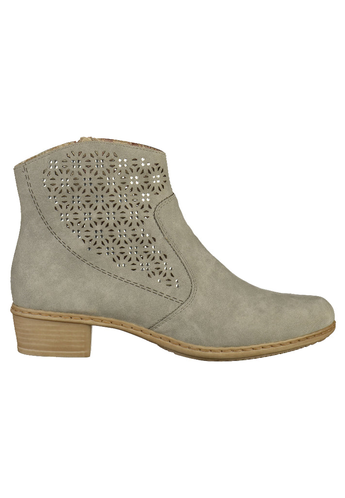 Rieker Stiefelette Textil Grau - surf4shoes
