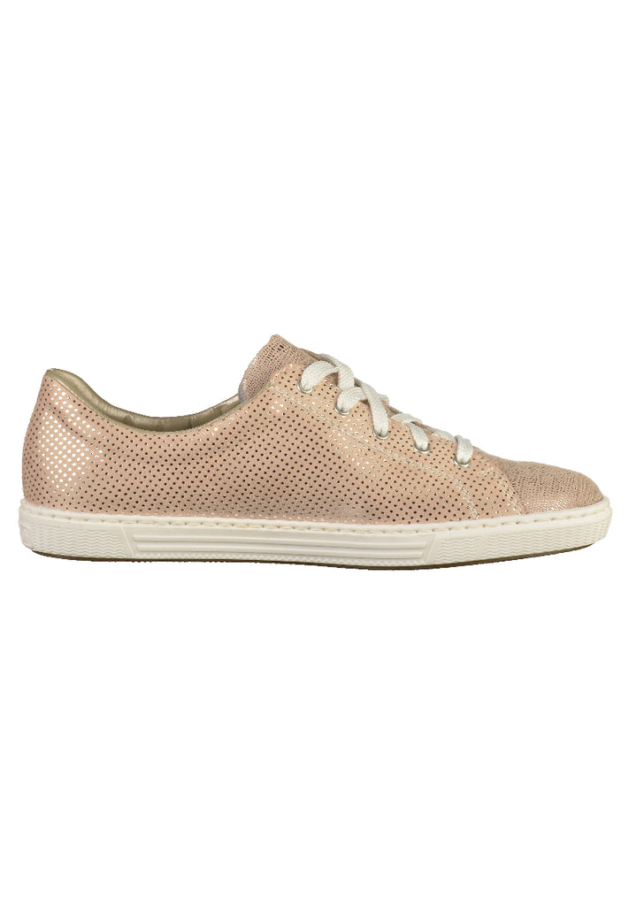 Rieker Sneaker Lederimitat Beige - surf4shoes