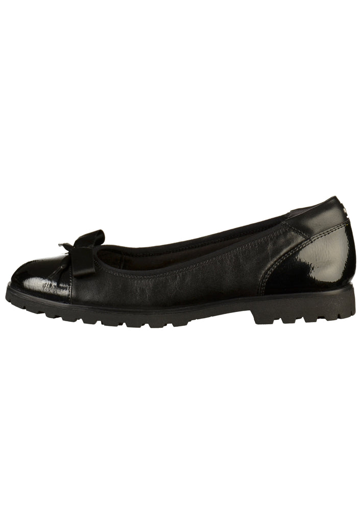Tamaris Ballerinas Leder Schwarz - surf4shoes