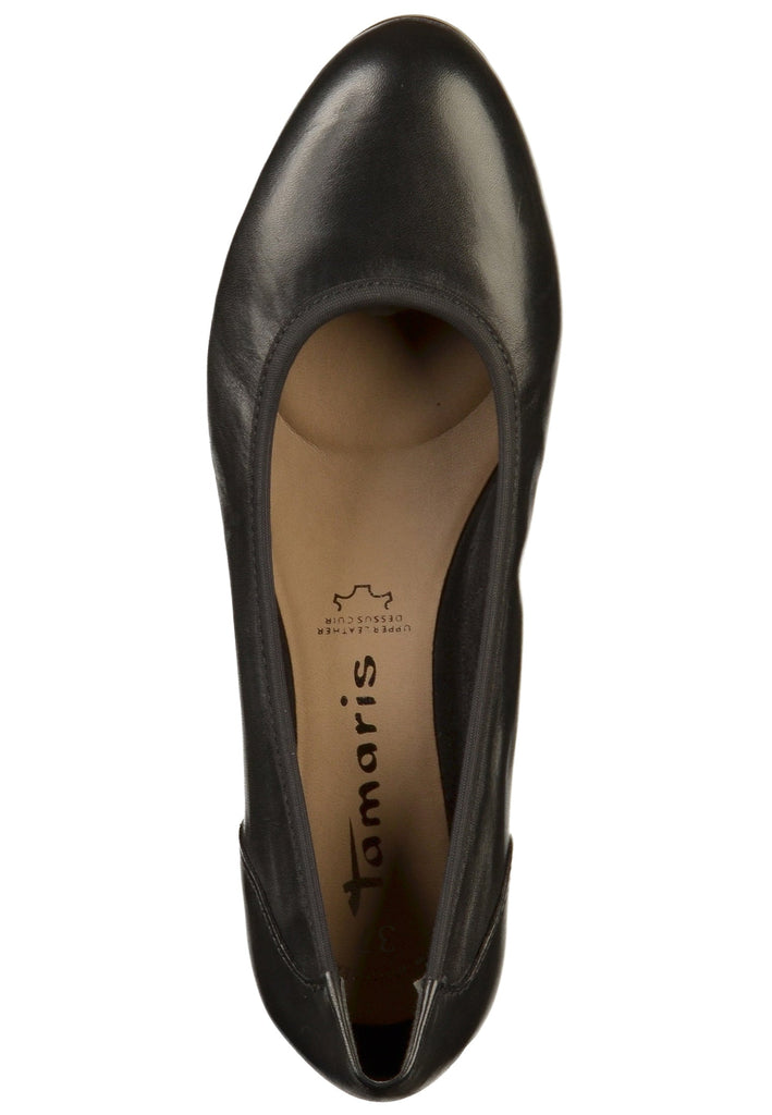 Tamaris Pumps Leder Schwarz - surf4shoes