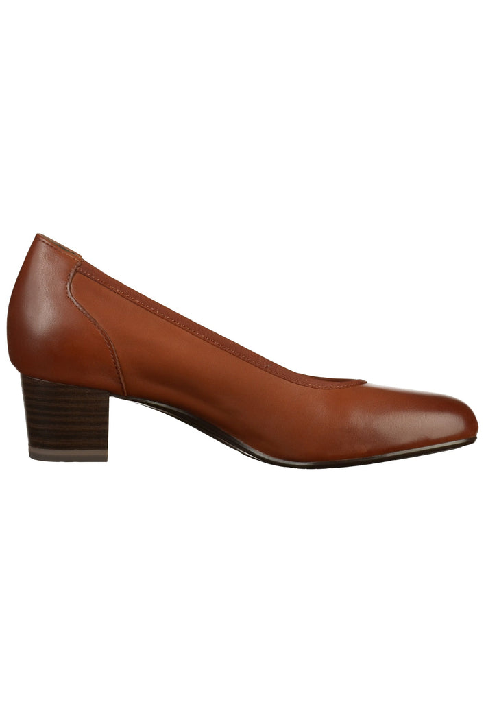 Tamaris Pumps Leder Cognac - surf4shoes