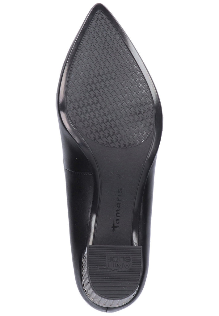 Tamaris Pumps Leder Schwarz - surf4shoes