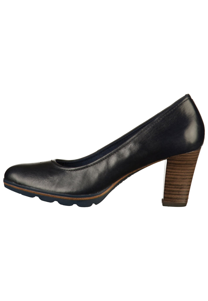 Tamaris Pumps Leder Navy - surf4shoes