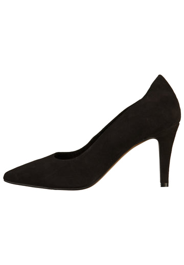 Tamaris Pumps Veloursleder Schwarz - surf4shoes