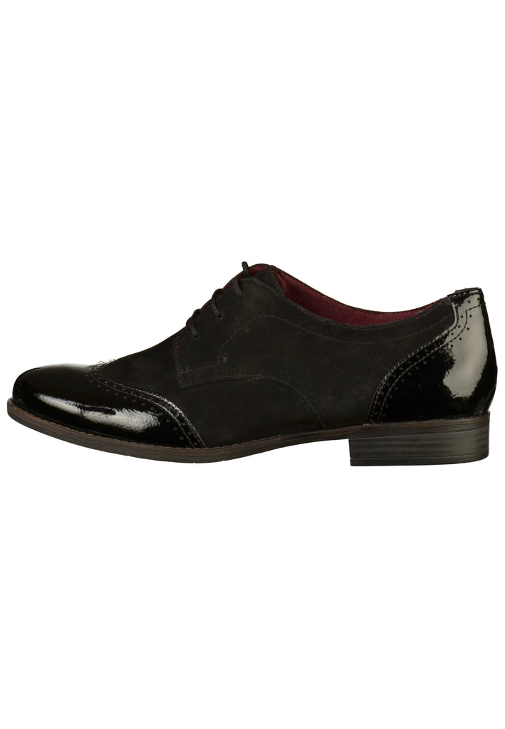 Tamaris Halbschuhe Leder/Textil Schwarz - surf4shoes