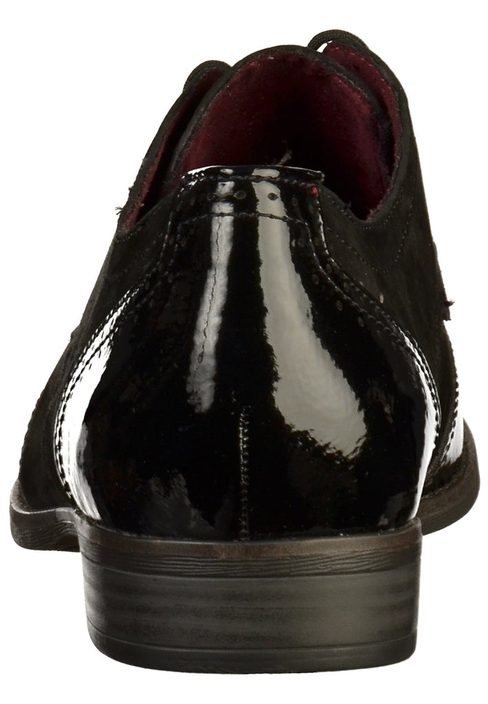 Tamaris Halbschuhe Leder/Textil Schwarz - surf4shoes