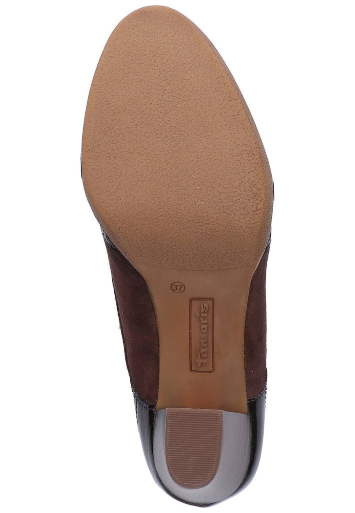 Tamaris Pumps Leder Braun - surf4shoes