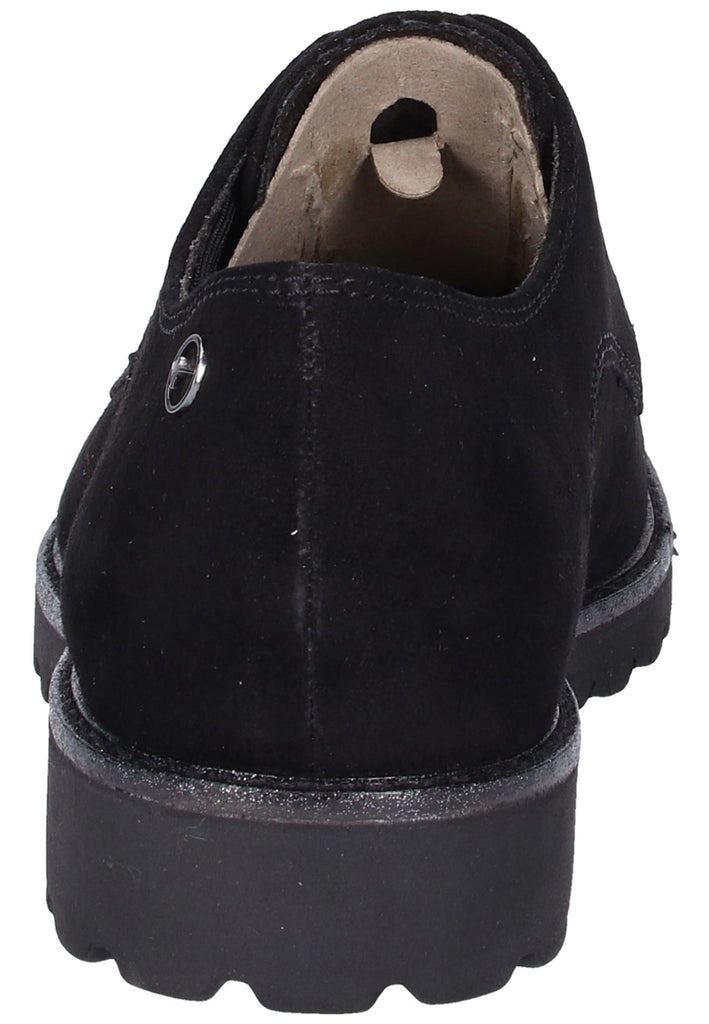 Tamaris Halbschuhe Lederimitat Schwarz - surf4shoes