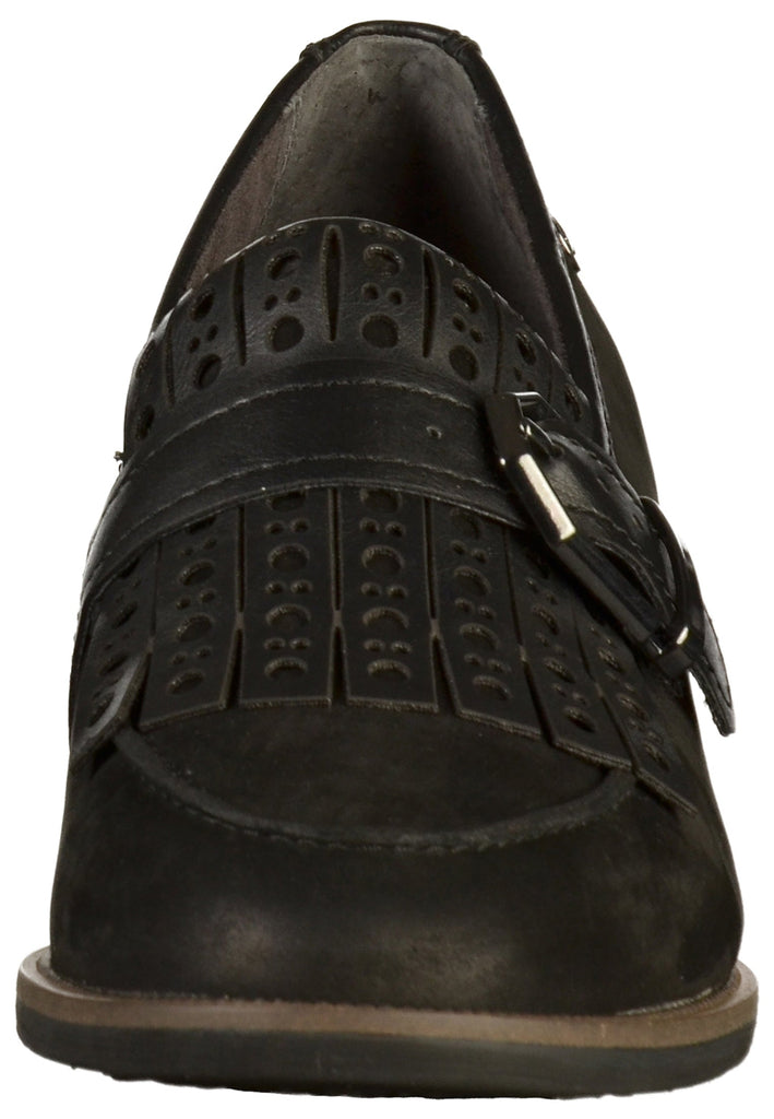 Tamaris Slipper Leder/Synthetik Schwarz - surf4shoes