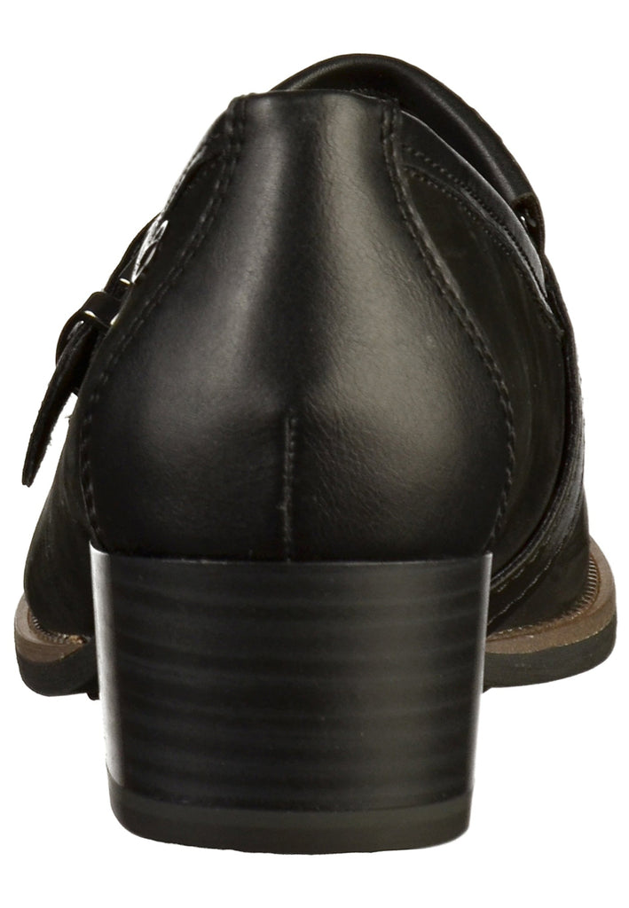 Tamaris Slipper Leder/Synthetik Schwarz - surf4shoes