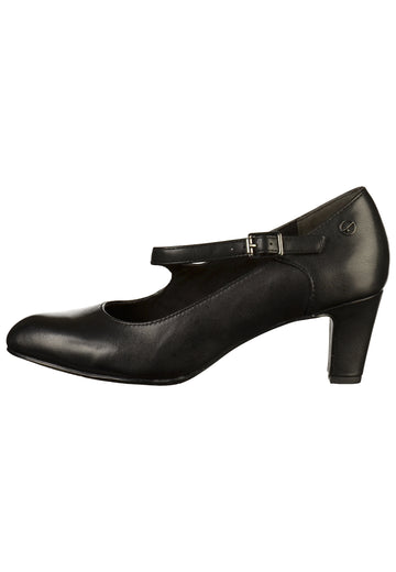 Tamaris Pumps Leder Schwarz - surf4shoes