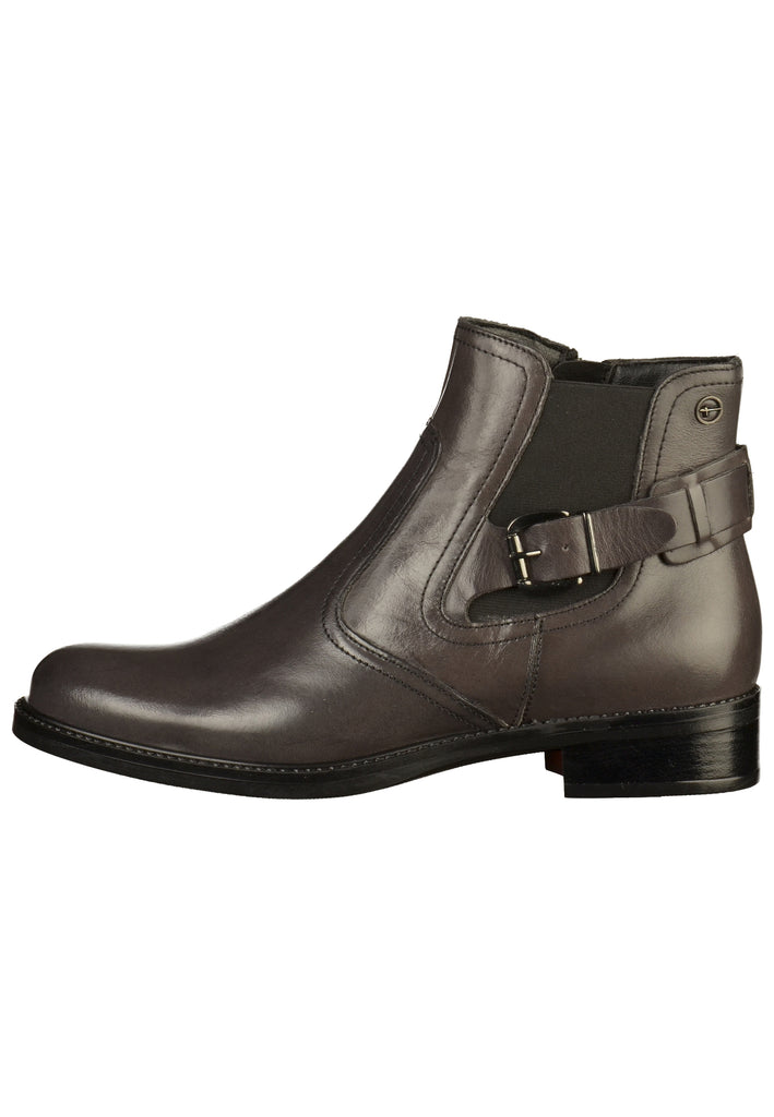 Tamaris Stiefelette Leder Anthrazit - surf4shoes