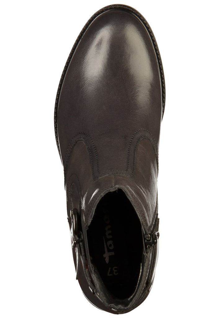 Tamaris Stiefelette Leder Anthrazit - surf4shoes