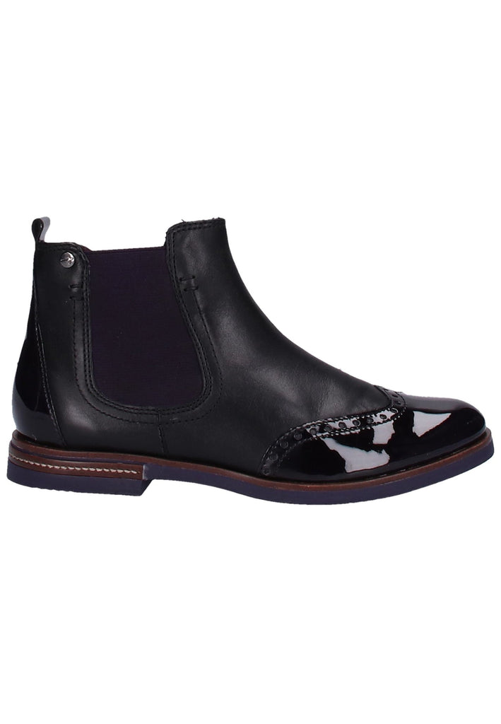 Tamaris Stiefelette Leder Schwarz - surf4shoes