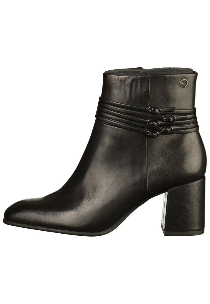 Tamaris Stiefelette Leder Schwarz - surf4shoes