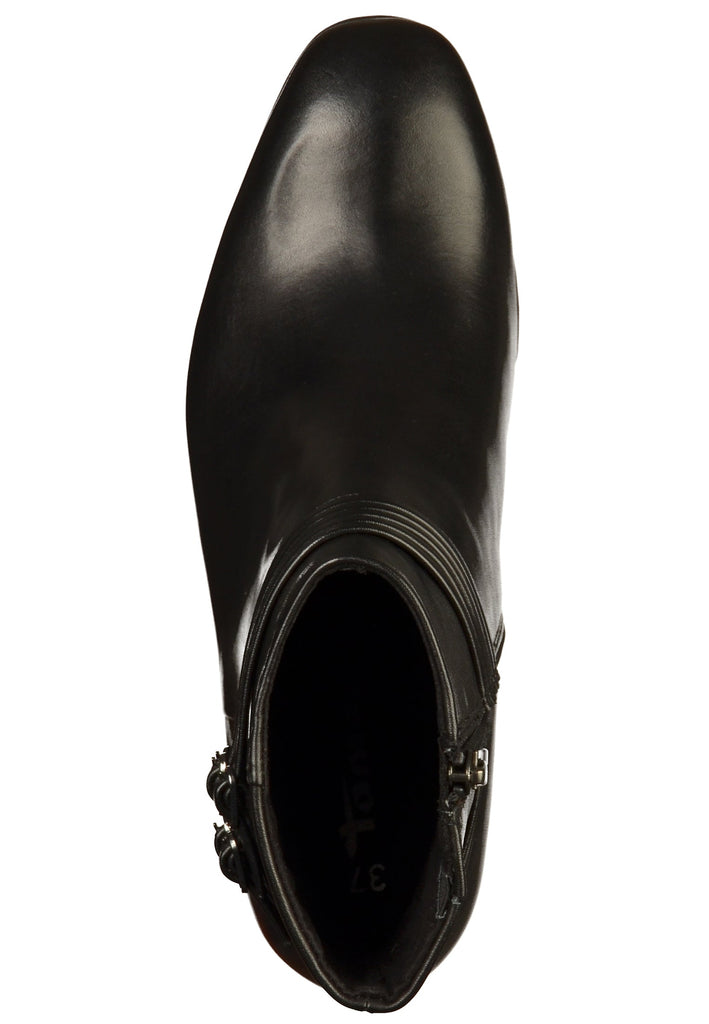 Tamaris Stiefelette Leder Schwarz - surf4shoes