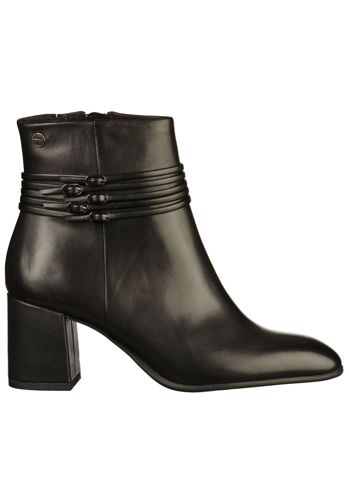 Tamaris Stiefelette Leder Schwarz - surf4shoes