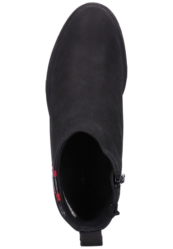 Tamaris Stiefelette Leder/Textil Schwarz - surf4shoes