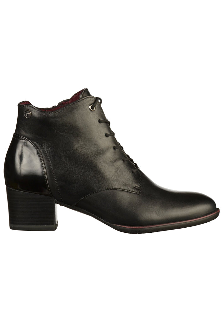 Tamaris Stiefelette Leder Schwarz - surf4shoes