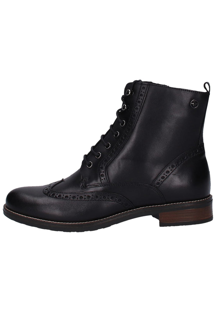 Tamaris Stiefelette Leder Schwarz - surf4shoes