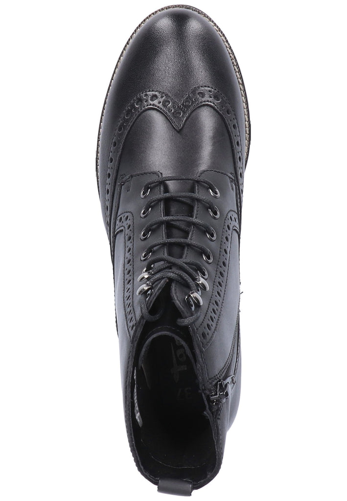 Tamaris Stiefelette Leder Schwarz - surf4shoes