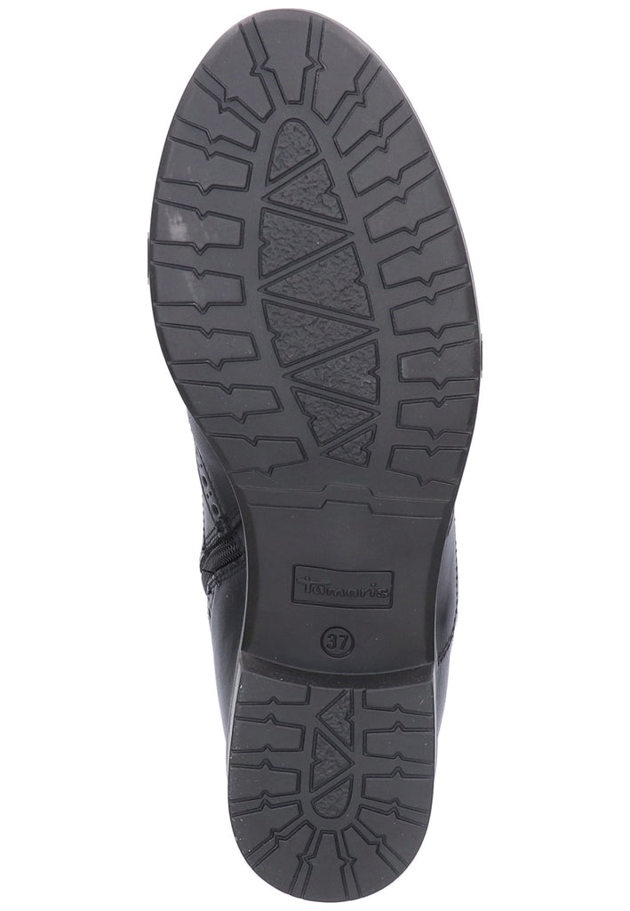 Tamaris Stiefelette Leder Schwarz - surf4shoes