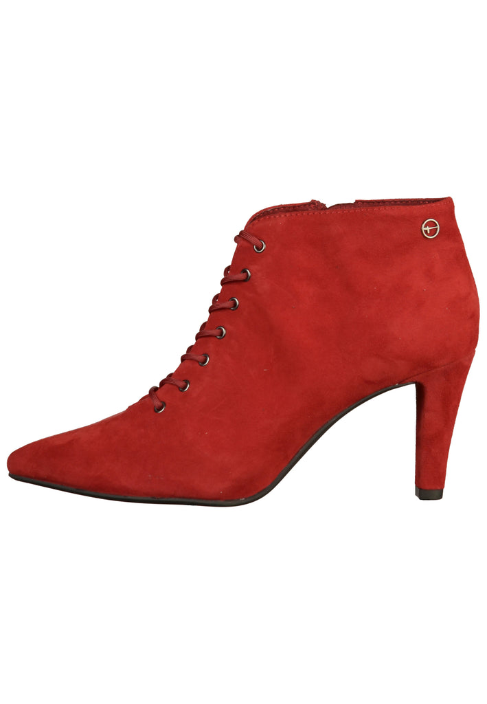 Tamaris Stiefelette Leder/Textil Rot - surf4shoes