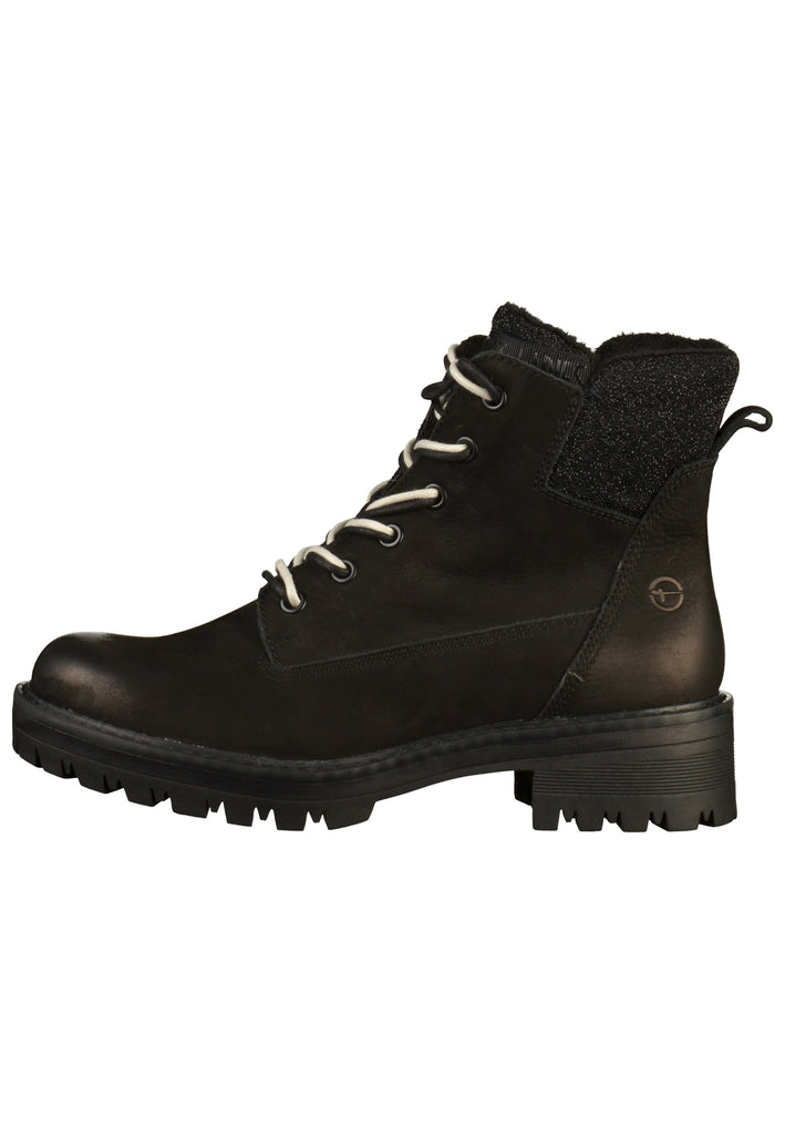 Tamaris Stiefelette Leder Schwarz - surf4shoes