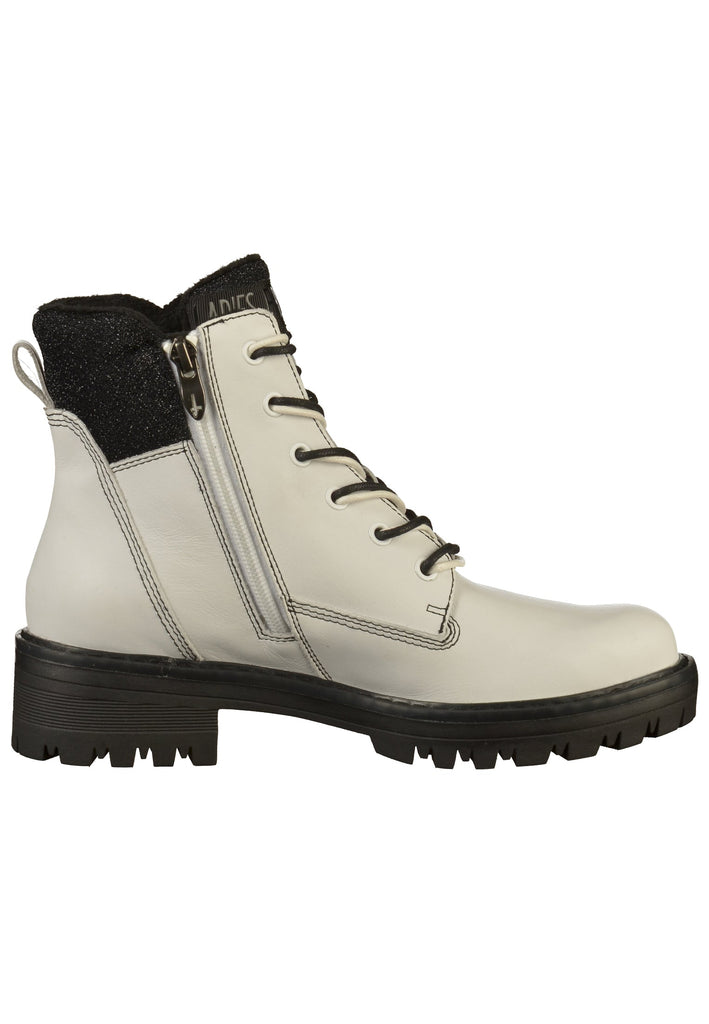 Tamaris Stiefelette Leder Weiß - surf4shoes