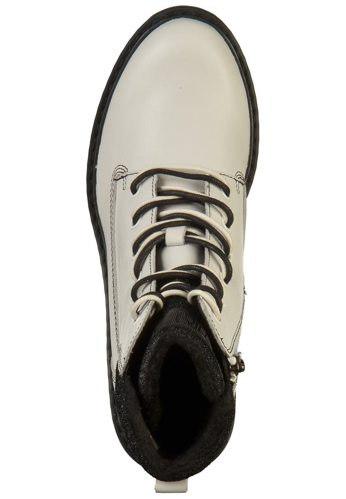 Tamaris Stiefelette Leder Weiß - surf4shoes