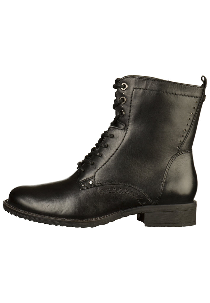 Tamaris Stiefelette Leder Schwarz - surf4shoes