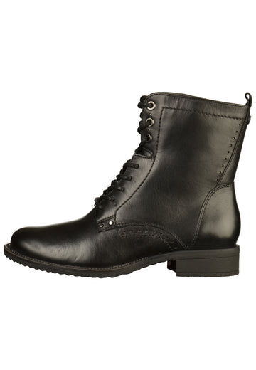 Tamaris Stiefelette Leder Schwarz - surf4shoes