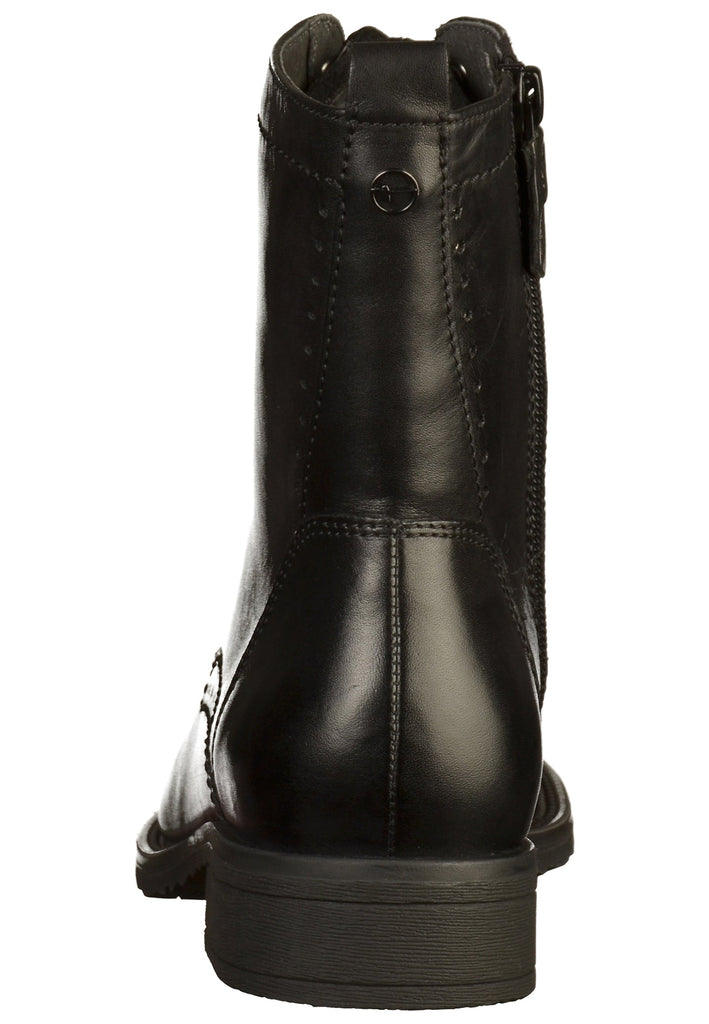Tamaris Stiefelette Leder Schwarz - surf4shoes