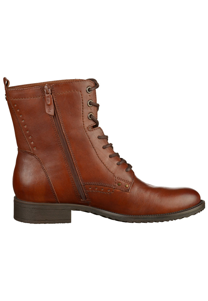 Tamaris Stiefelette Leder Cognac - surf4shoes